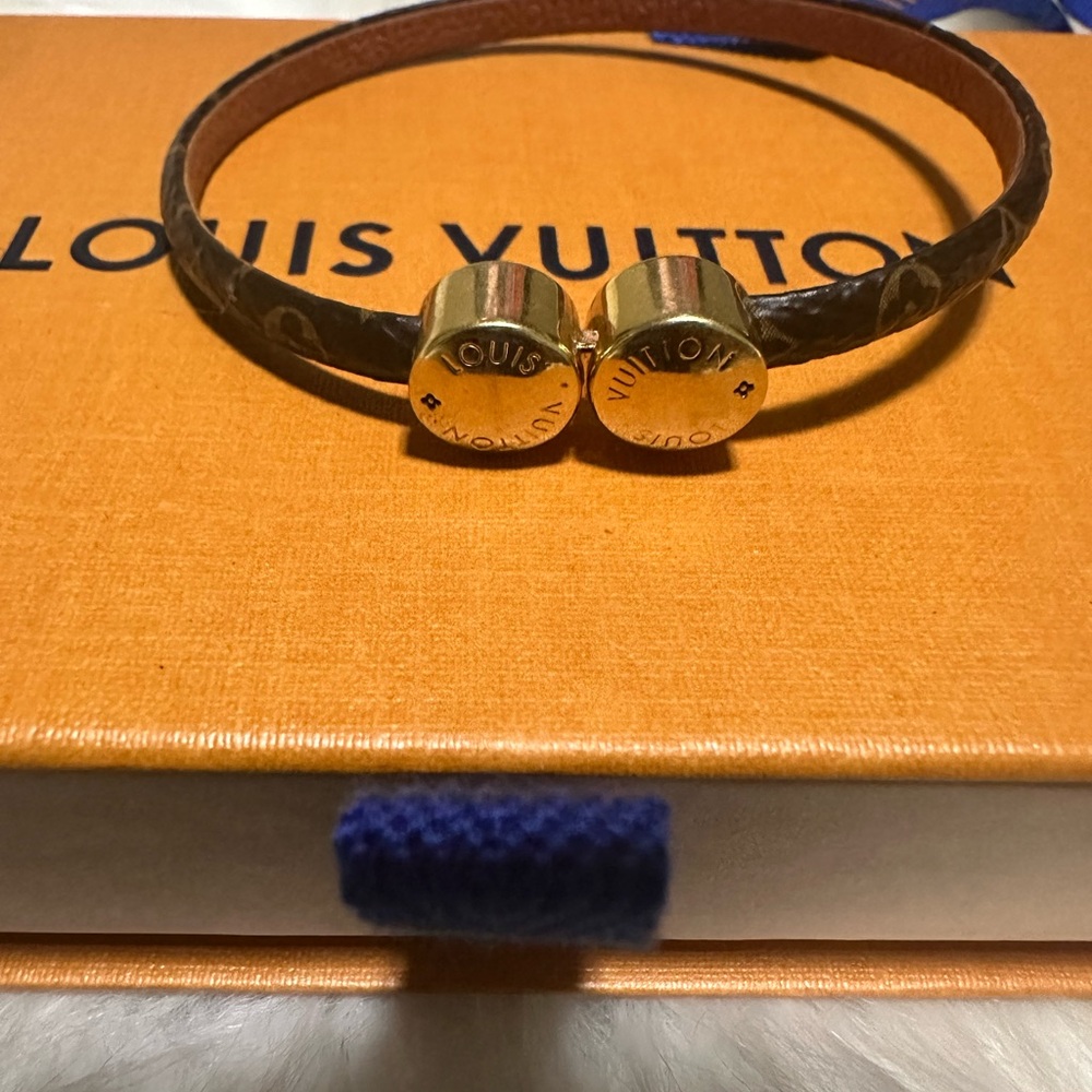 Louis Vuitton Brown and Gold Women's Bracelet - Picture 8 of 8